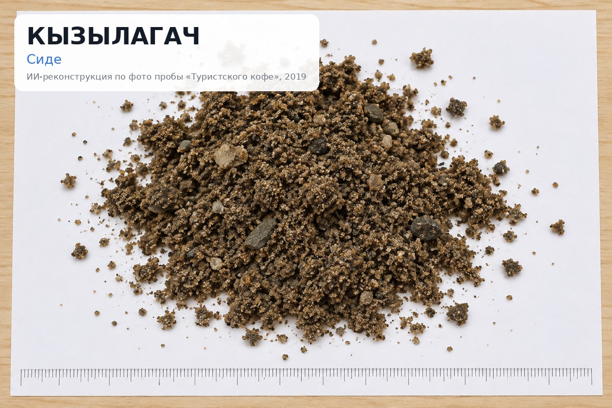 Проба с пляжа: Кызылагач