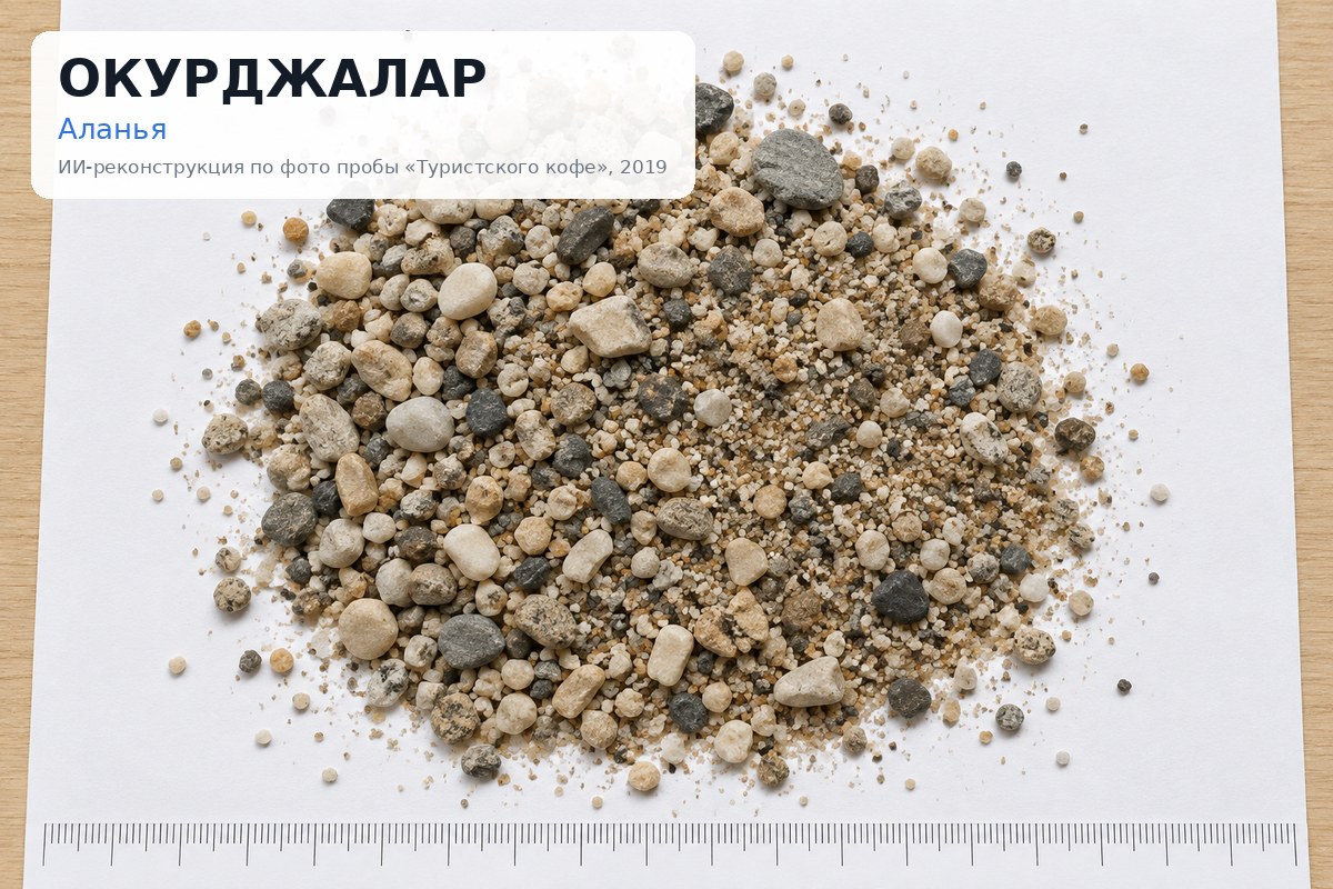 Проба с пляжа: Окурджалар