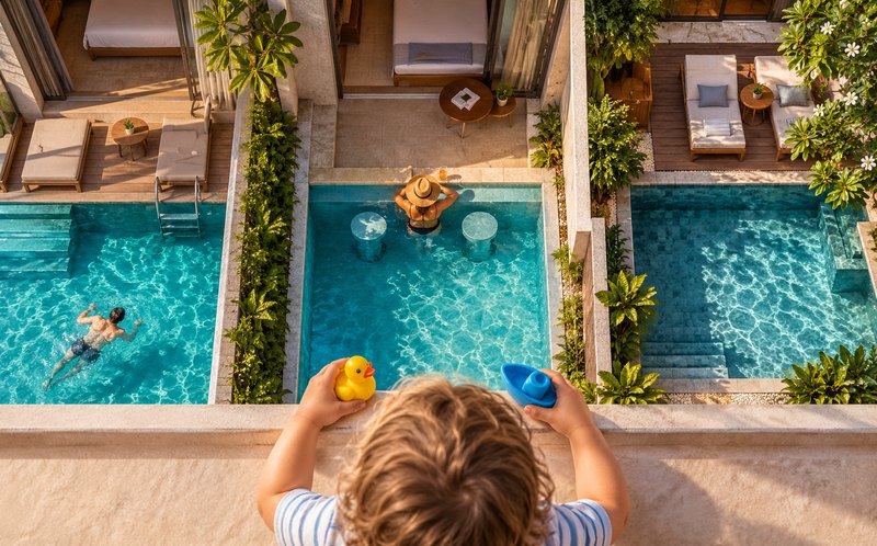 Pool Access, swim-up и личный бассейн: в чём разница и что подходит детям