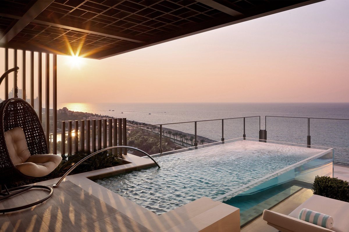 Atlantis The Royal: бассейн категории Sky Pool Villa; не общий бассейн и не базовый номер